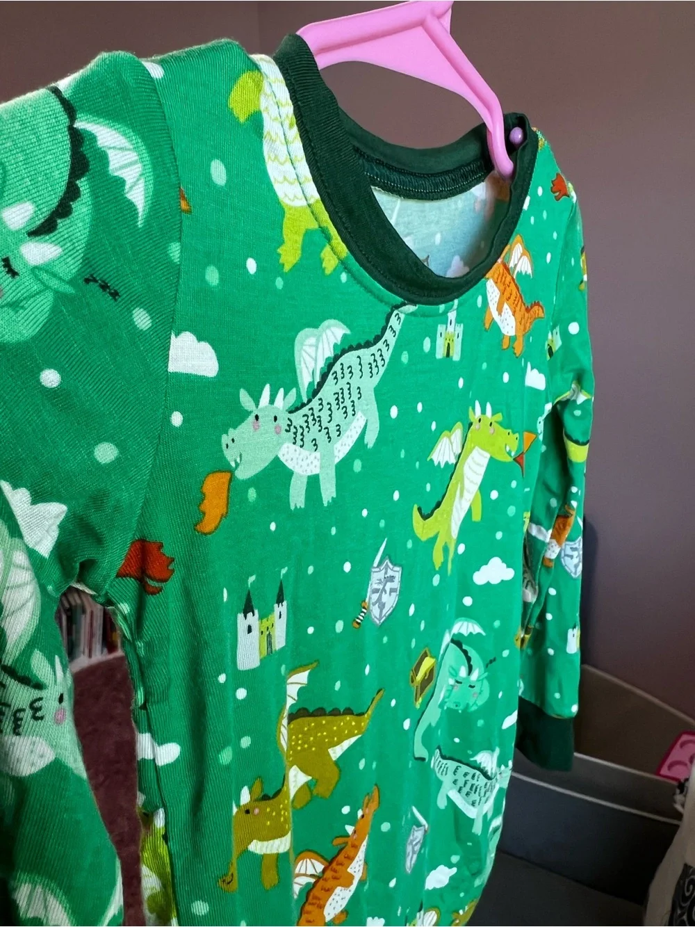 Little Sleepies Dragon Dreamland Long Sleeve Pajama Set 18-24M VGUC